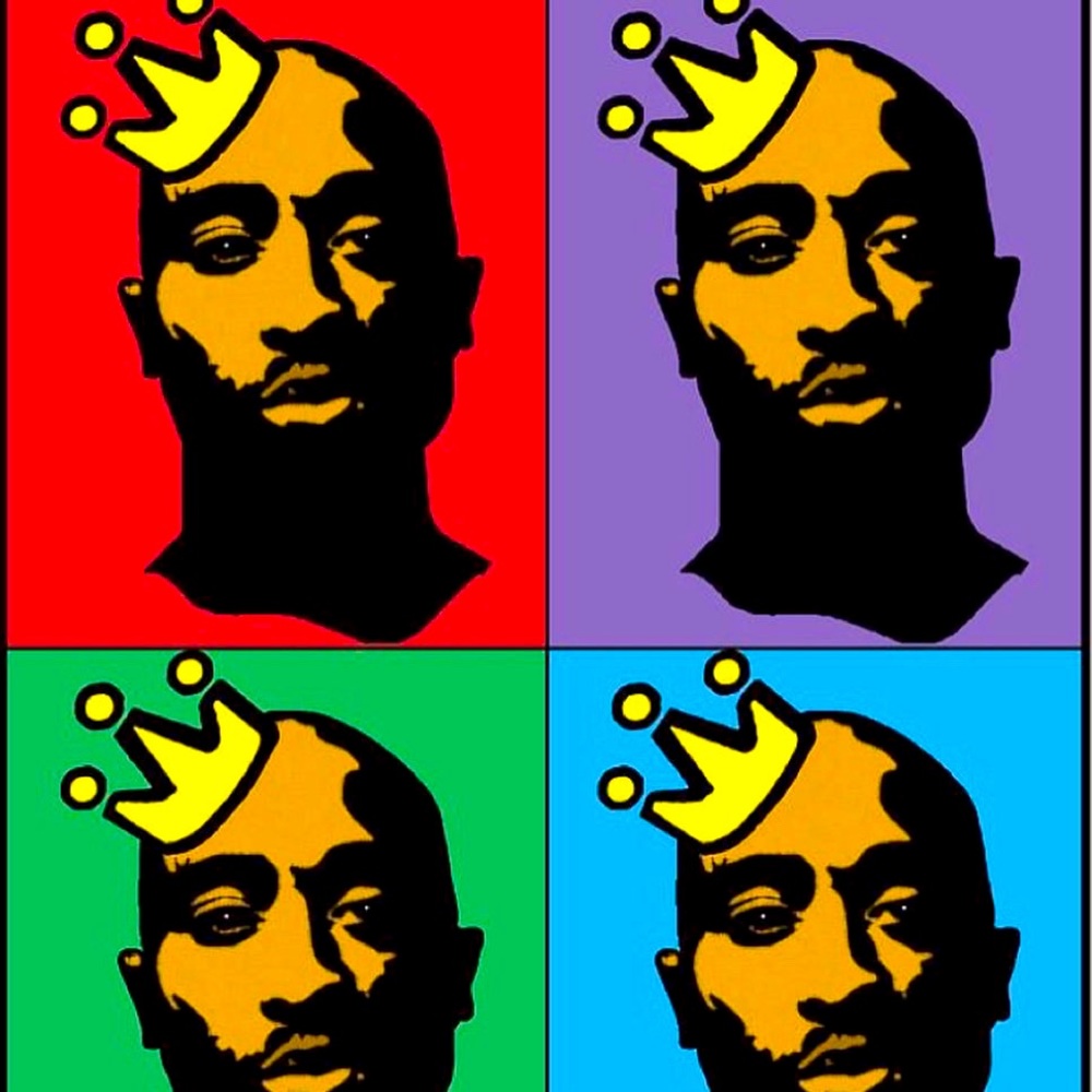 2Pac Colorful Collage